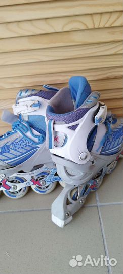 Роликовые коньки раздвижные размер 31-34