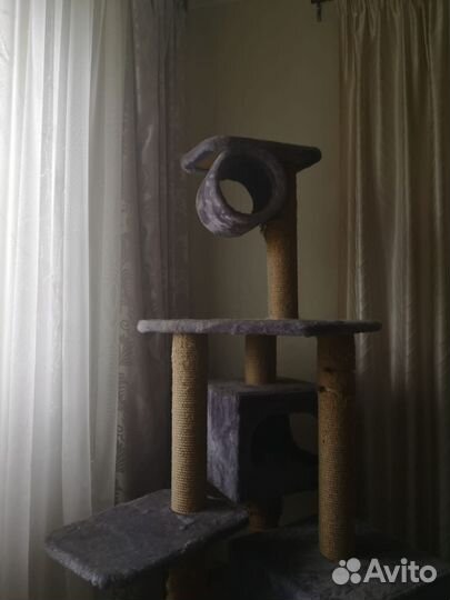 Когтеточка домик для кошки бу