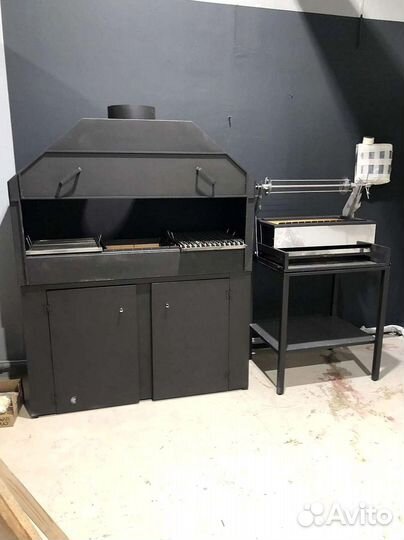 Мангал с гидрофильтром для кафе