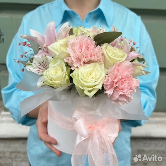 Цветы в коробке