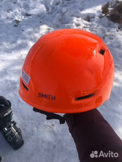 Горнолыжные ботинки детские 22 и шлем