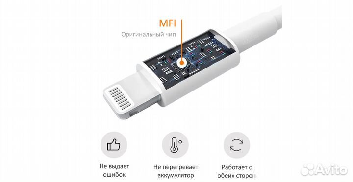 Кабель USB - Lightning 1 метр