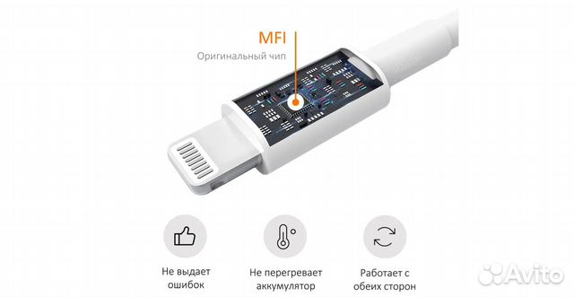 Кабель USB - Lightning 1 метр