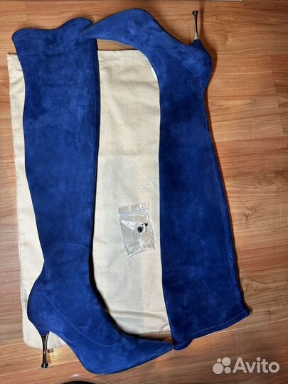 Сапоги женские замшевые 37.5