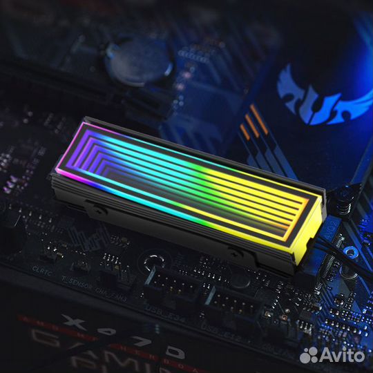 Радиатор охлаждения для SSD M2 argb