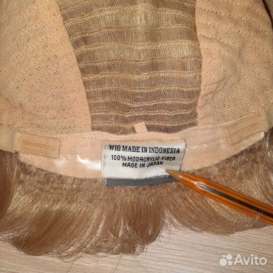 Парик из натуральных волос блонд