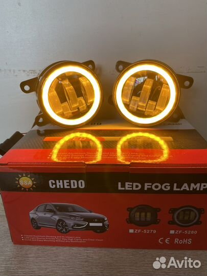 Противотуманные фары на Форд-Рено-Веста 4 режим