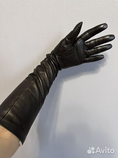 Перчатки женские кожаные новые 6 размер
