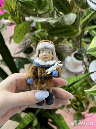 Ватные елочные игрушки