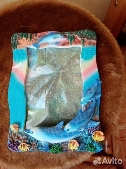 Дельфичики.Фоторамка,часы