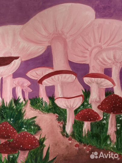 Картина акрилом на холсте