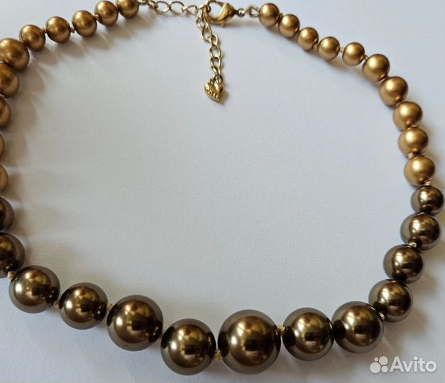 Бусы Carolee Колье Кофейный жемчуг оригинал
