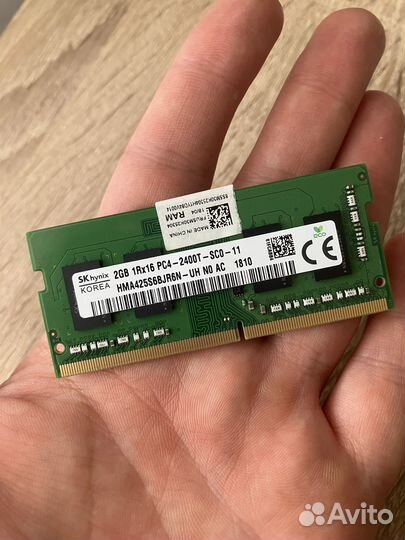 Hynix Оперативная память ddr4 sodimm 2GB