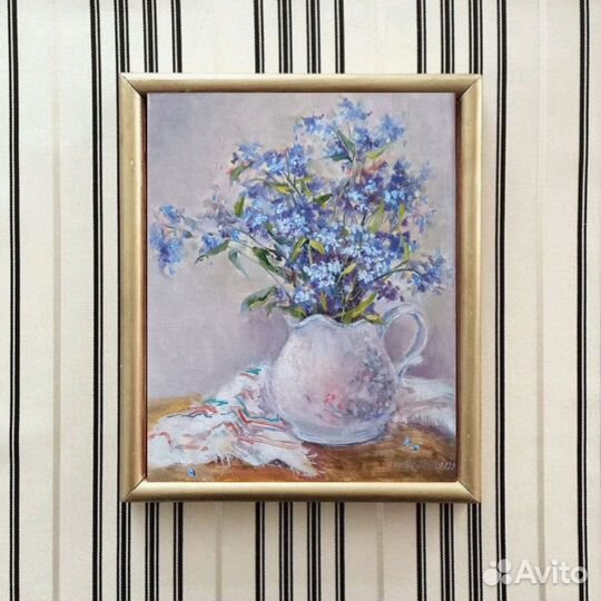 Картина маслом на холсте цветы