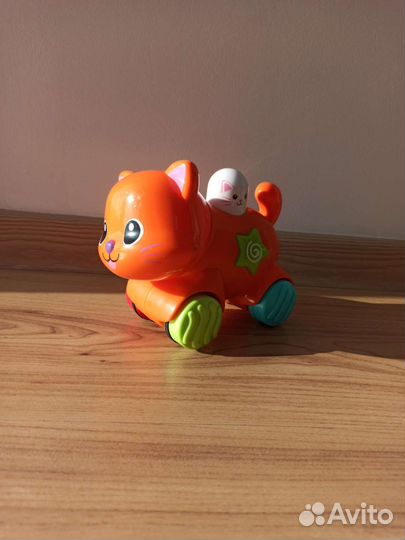 Котик на колёсиках. Игрушка развивающая