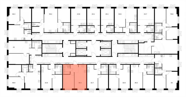 1-к. квартира, 36,5 м², 33/33 эт.
