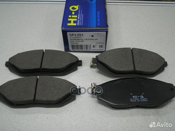 Колодки тормозные дисковые, передние SP1392 San