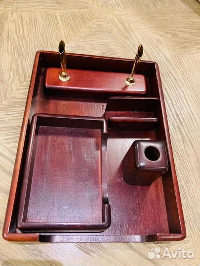 Органайзер деревянный для канцелярии