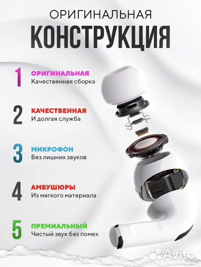 Наушники apple airpods pro 2(реплика)