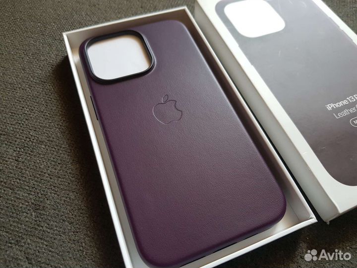 Оригинал LeatherCase MM1A3ZE/A iPhone 13 Pro Вишня