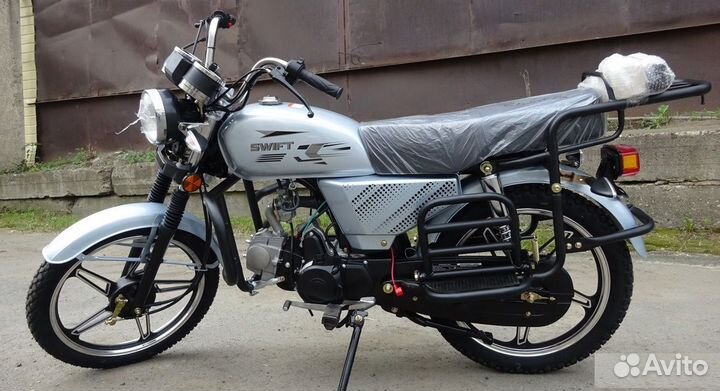 Мопед swift silver, серебристый цвет
