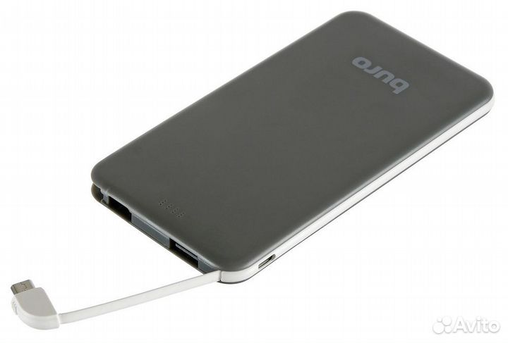 Тонкий (9мм) Power Bank 5000mAh (Li-Pol) +microUSB
