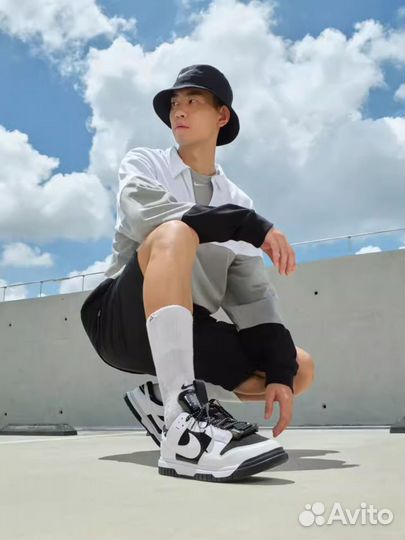 Кроссовки Nike Air dunk Jumbo Black White DV0821