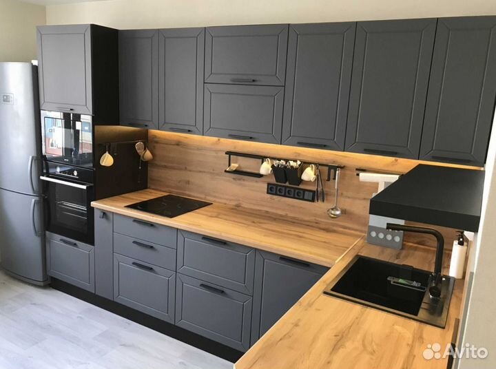 Кухня графит новая не бу модульная в наличии