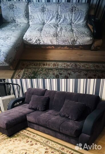 Перетяжка мягкой мебели