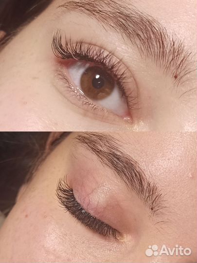 Наращивание ресниц на дому