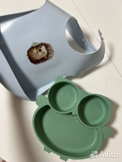 Силиконовая тарелка детская