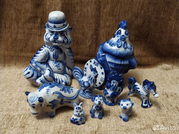 Фарфоровые статуэтки СССР гжель