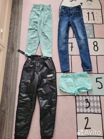 Вещи пакетом для девочки р.140-146