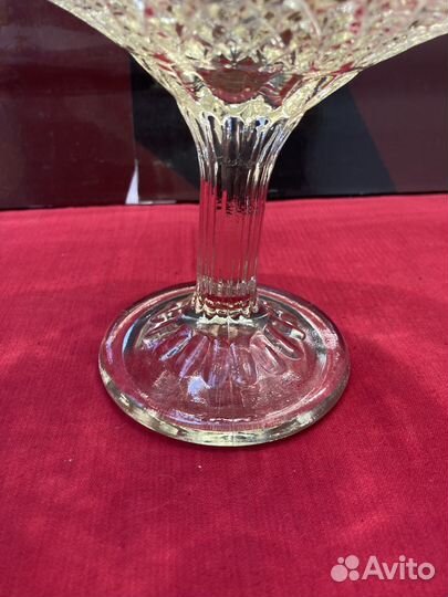 Ваза для фруктов конфетница стекло 2