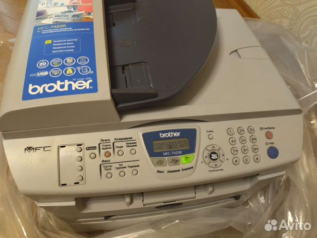 Лазерный принтер/сканер А4 мфу brother для офиса