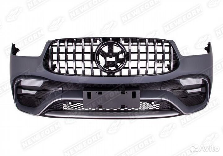 Бампер передний хром Mercedes GLE Coupe 167