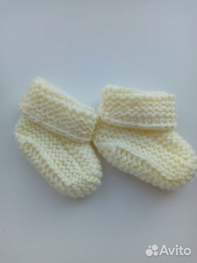 Вязаный комплект на выписку / в роддом