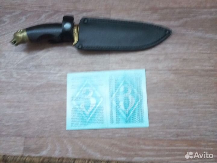 Нож волк Дамаск