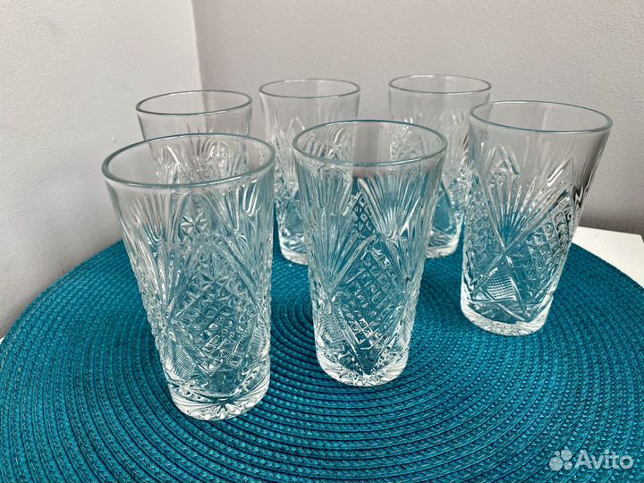 Хрустальные стаканы, фужеры