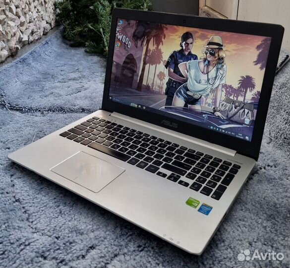 Игровой ноутбук asus i5/GT740M/ssd120