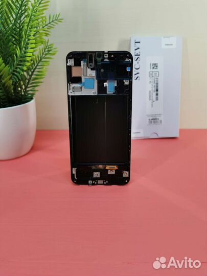 Дисплей Samsung A50 - оригинал в рамке