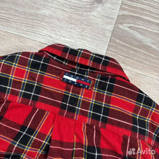 Винтажная фланелевая рубашка Tommy Hilfiger