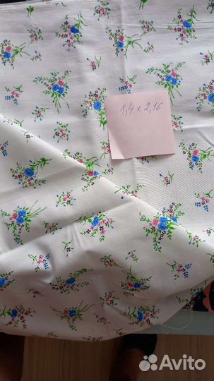 Отрез ткани ситец СССР