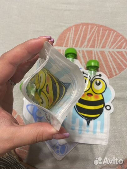 Многоразовые пауч пакеты для детского питания