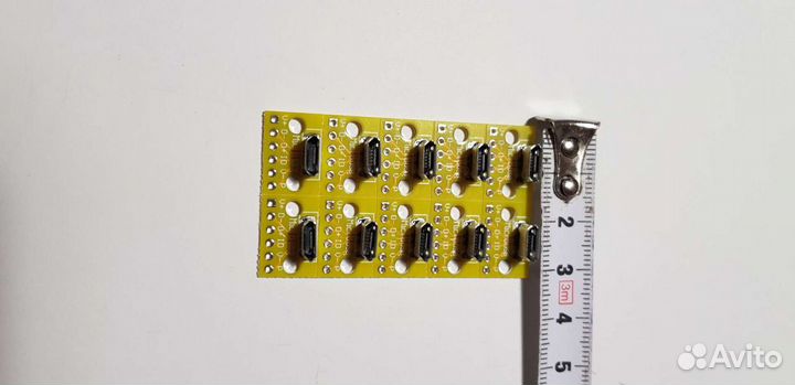 Микро usb 2.0 на печатной плате