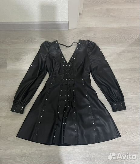 Кожаное платье topshop