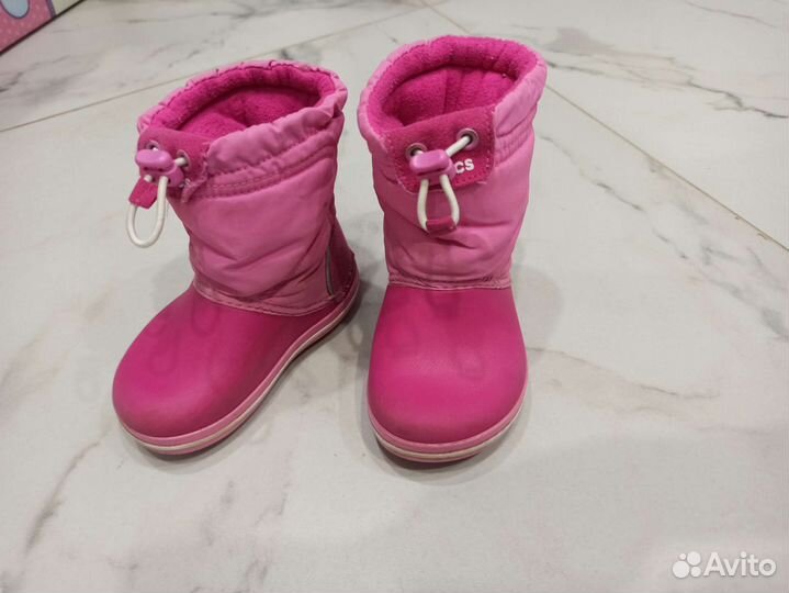 Crocs сапоги детские р 22