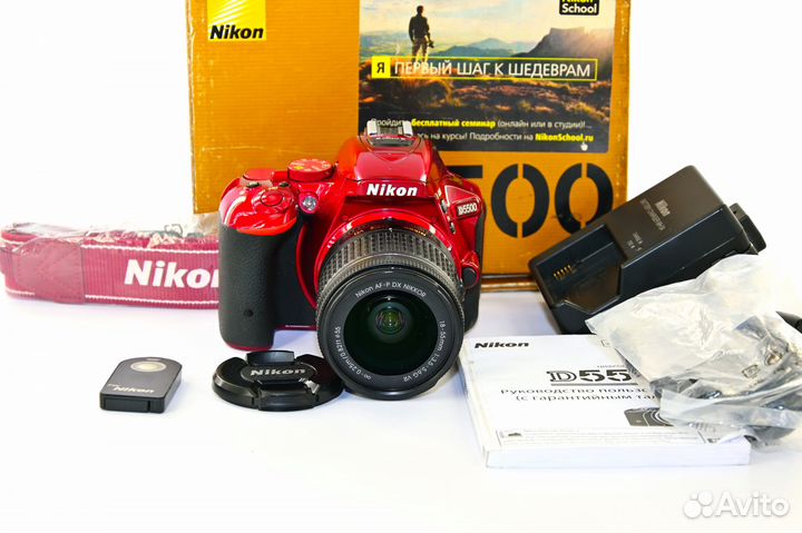 Nikon D5500 зеркалка Kit AF-S VR 18-55 как новый