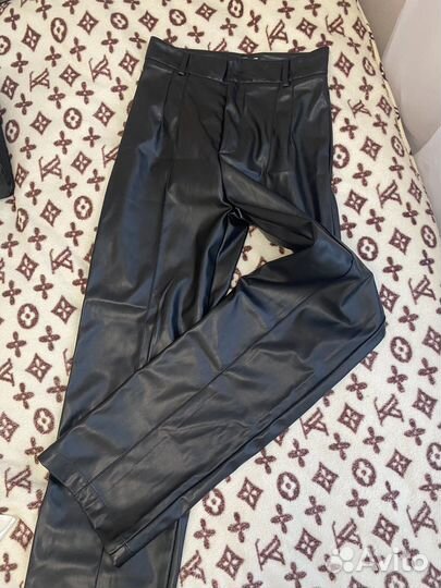 Брюки кожаные
