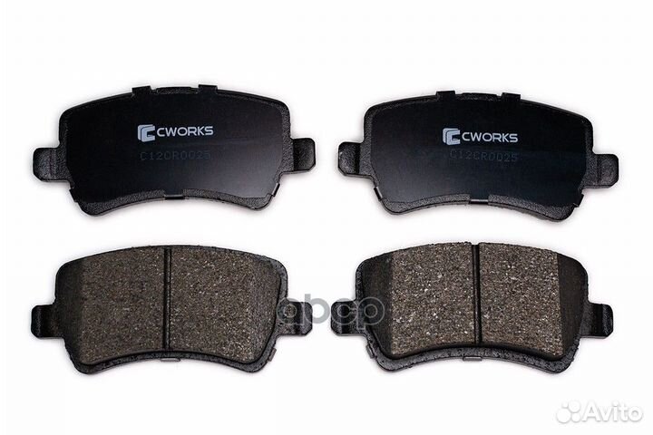 Тормозные колодки задние (Low Metallic) C12CR00